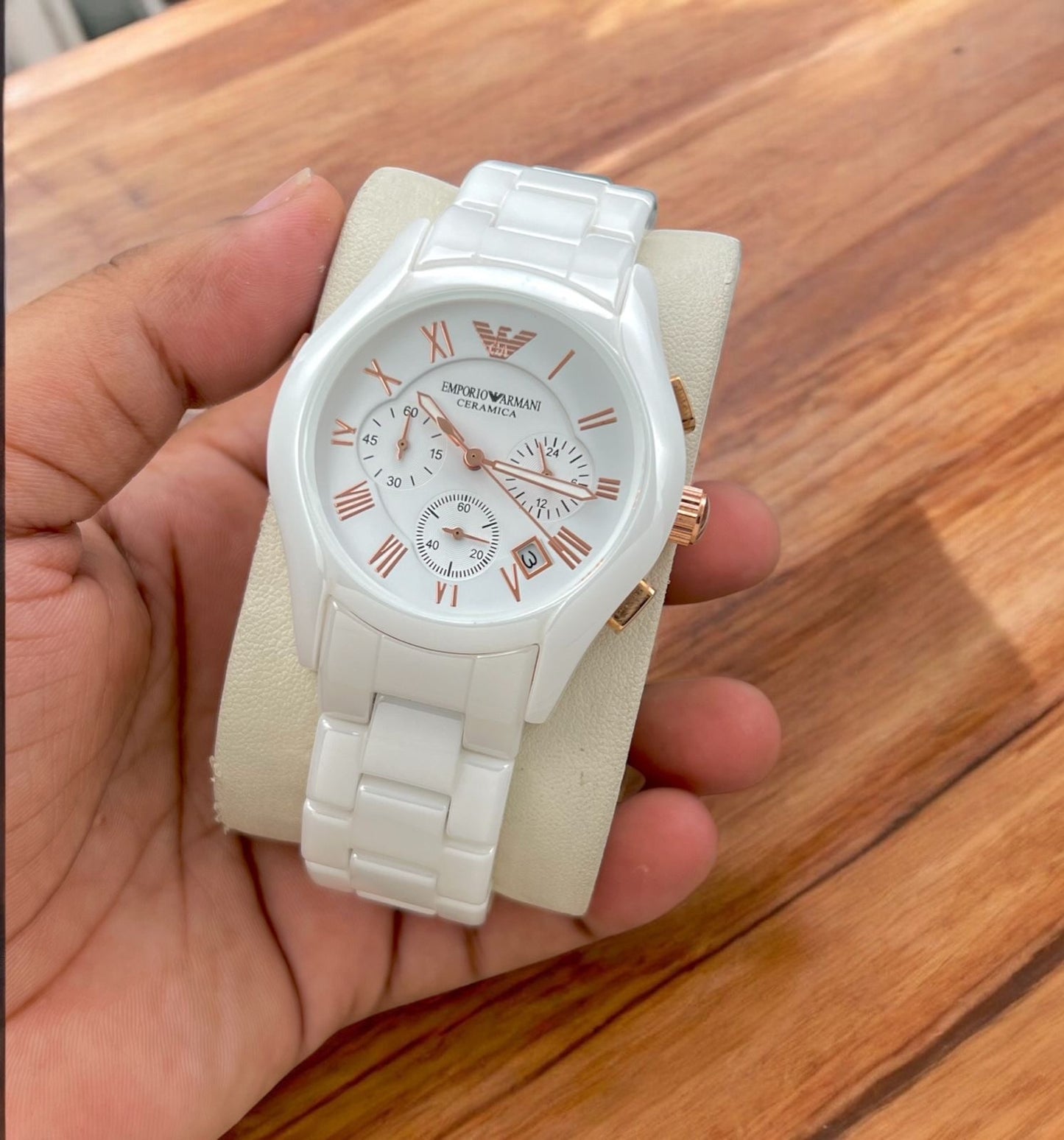 EMPORIO ARMANI- CERAMICA COUPLE WATCH