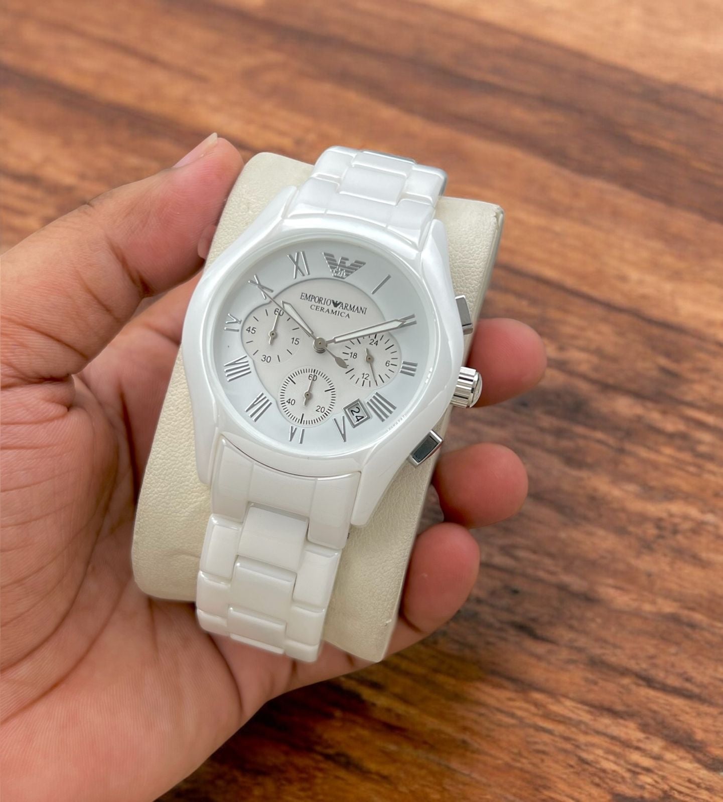 EMPORIO ARMANI- CERAMICA COUPLE WATCH