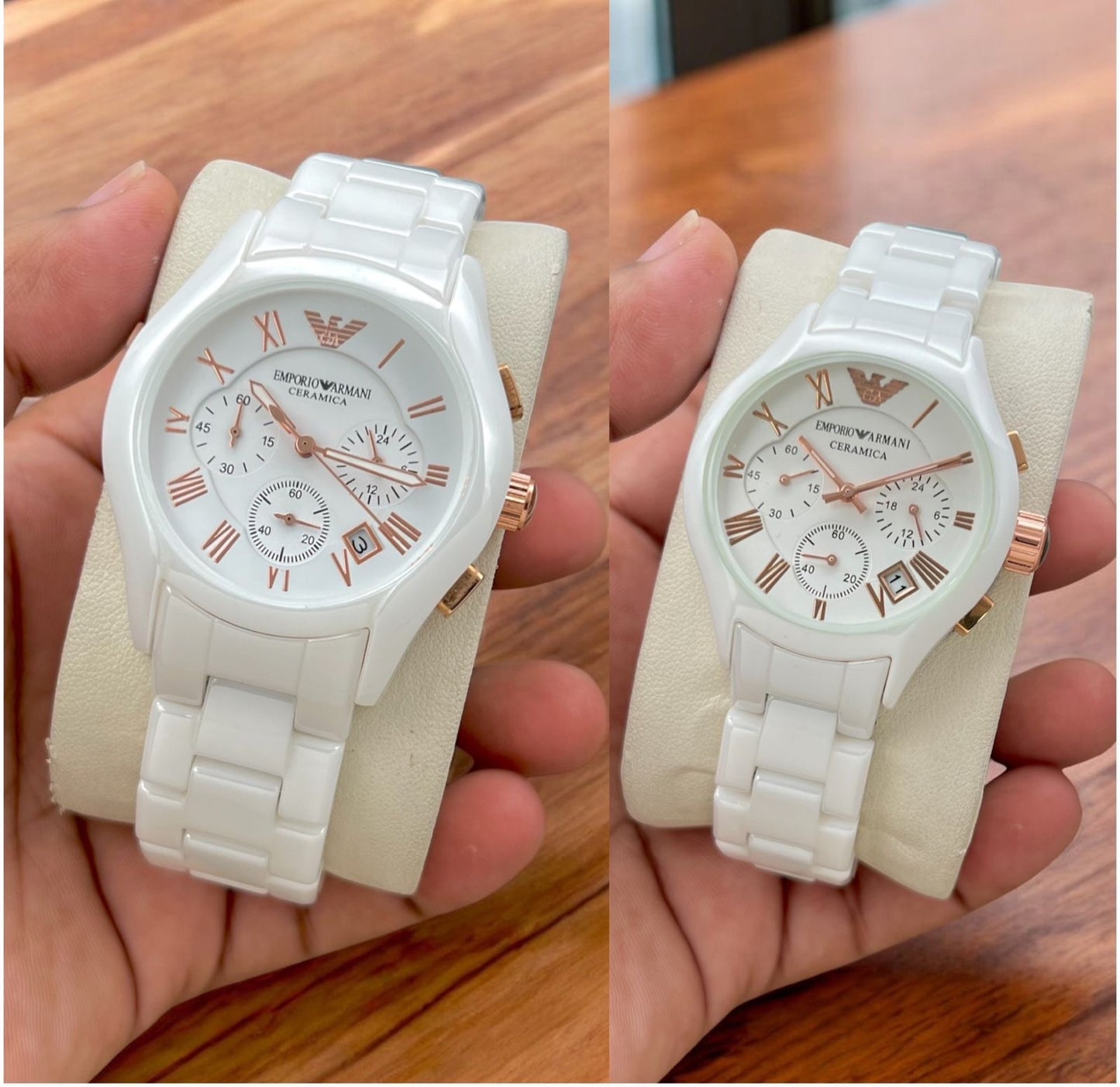 EMPORIO ARMANI- CERAMICA COUPLE WATCH