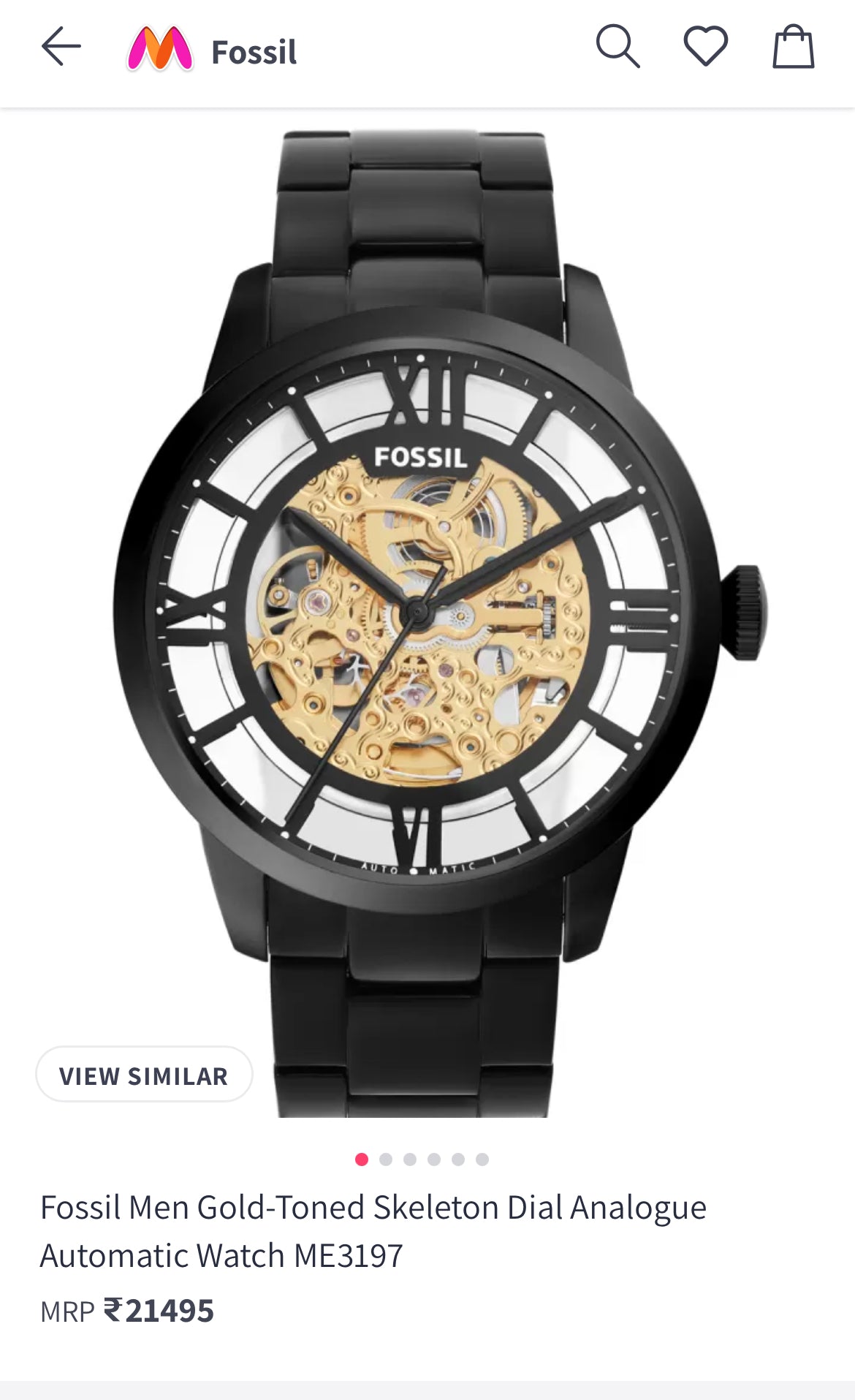FOSSIL- Skeleton dial ME3197