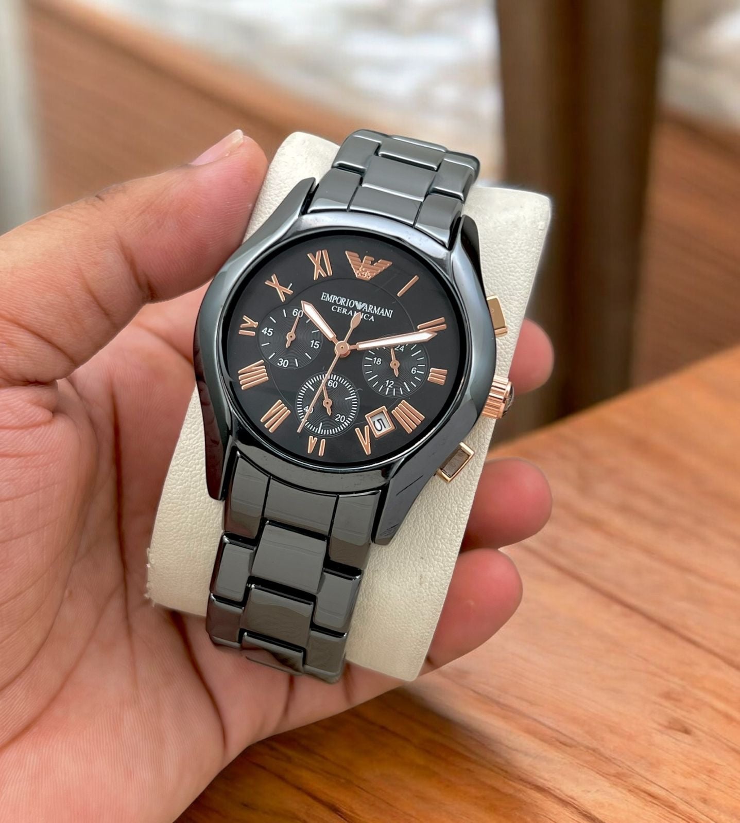 EMPORIO ARMANI- CERAMICA COUPLE WATCH
