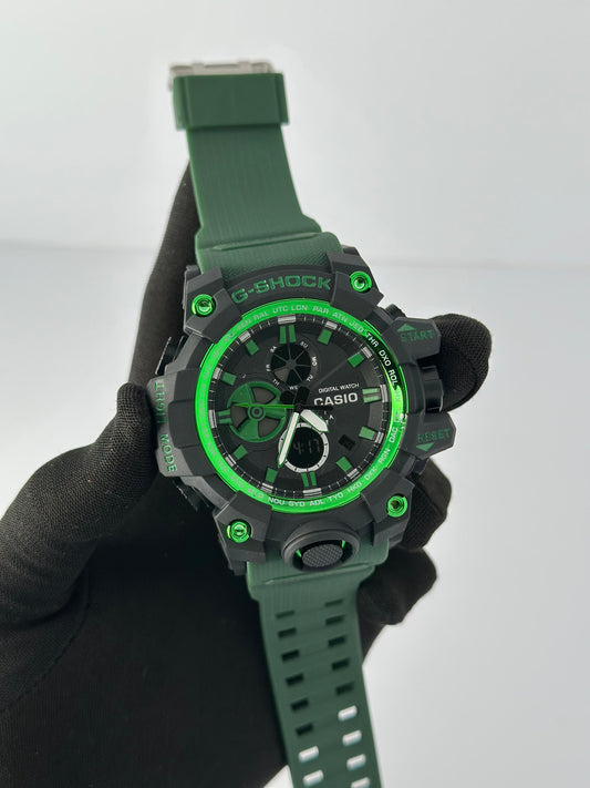 G-SHOCK Green & Black Analog Watch